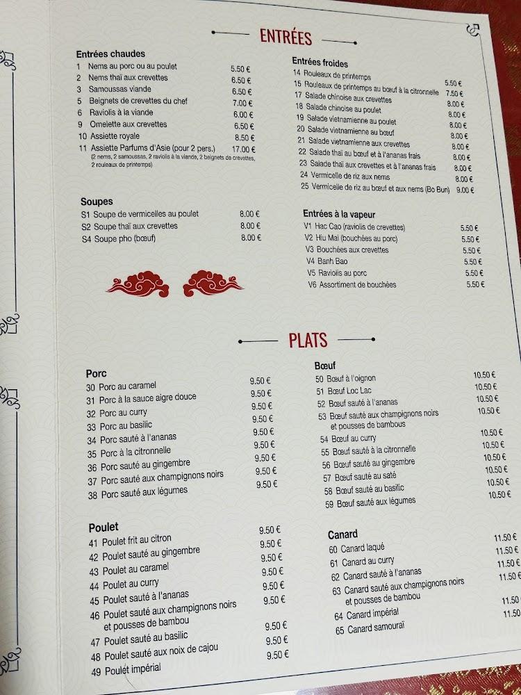 Parfums D'Asie - Menu Image 2